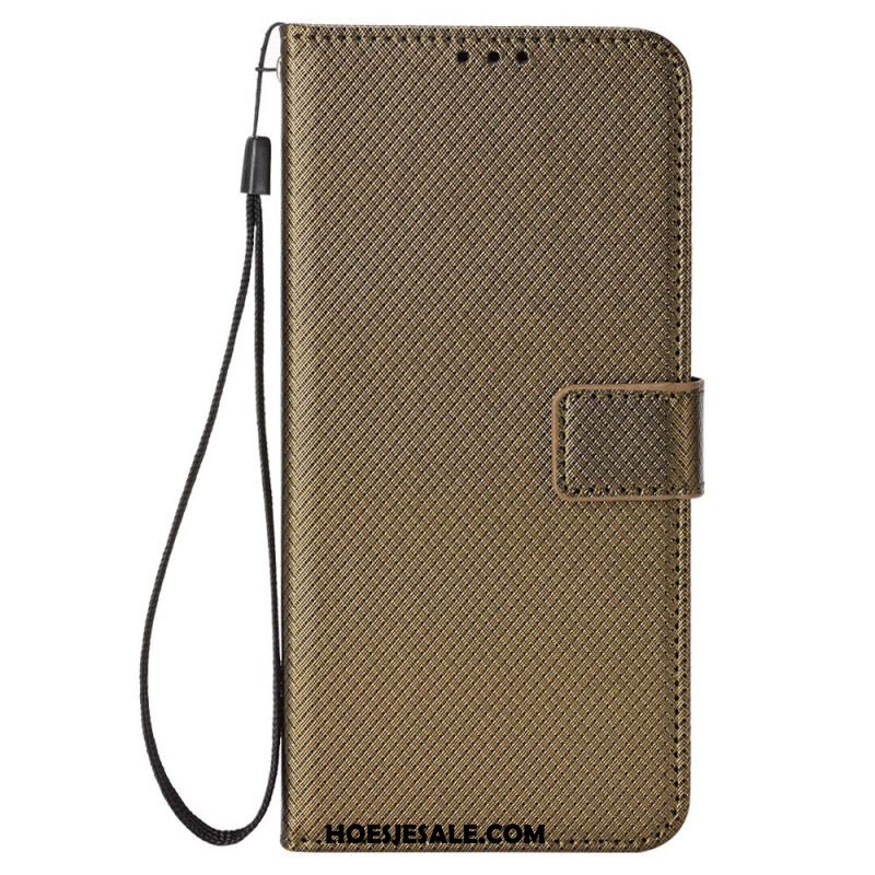 Leren Hoesje Xiaomi Redmi Note 14 Pro 4g Diamanttextuur