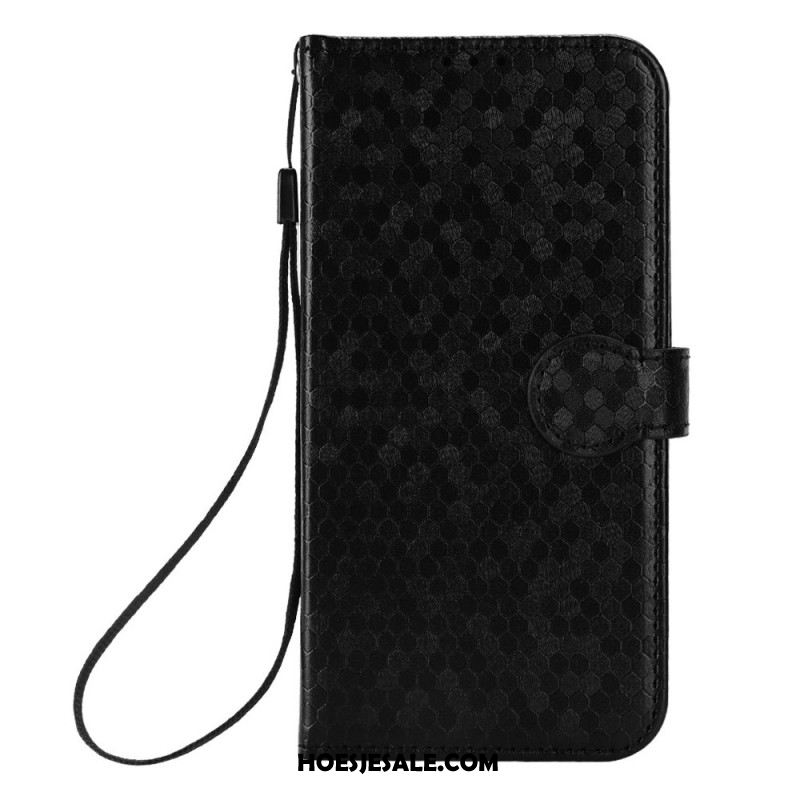 Leren Hoesje Xiaomi Redmi Note 14 Pro 4g Glanzende Gewichten