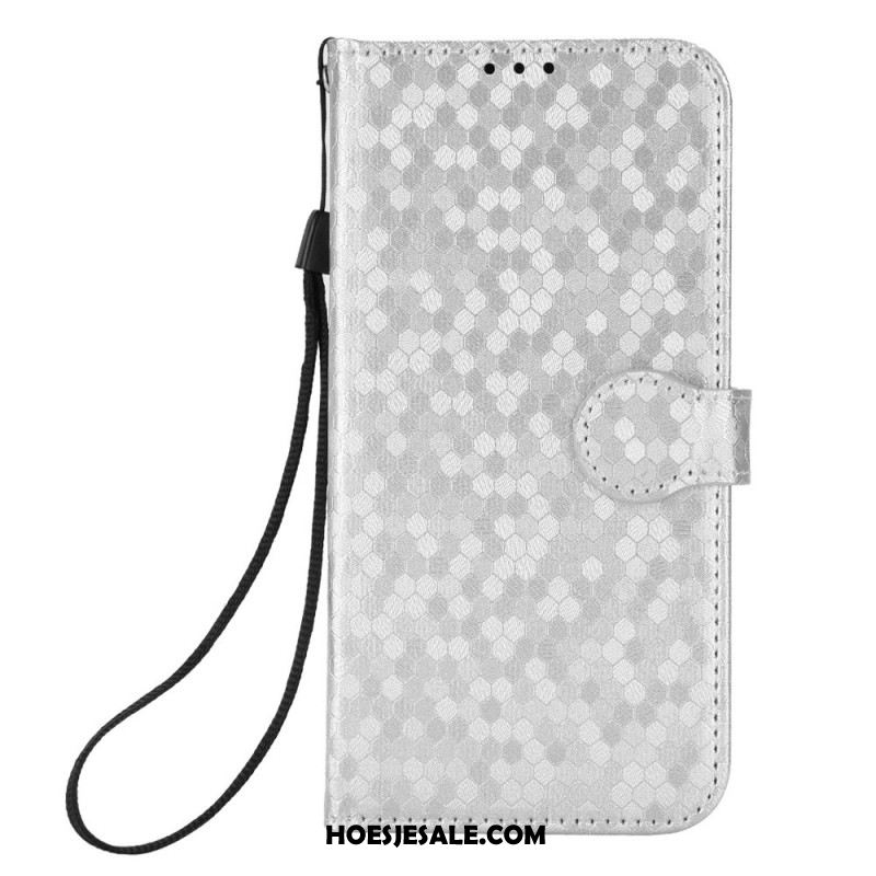 Leren Hoesje Xiaomi Redmi Note 14 Pro 4g Glanzende Gewichten