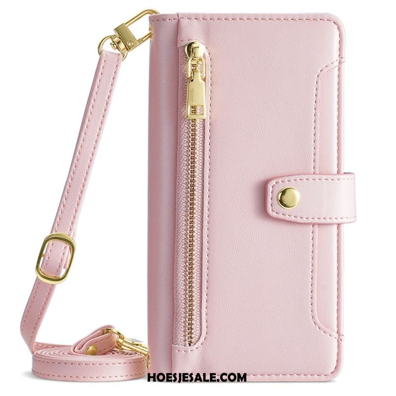 Leren Hoesje Xiaomi Redmi Note 14 Pro 4g Schouder- En Crossbodyportemonnee