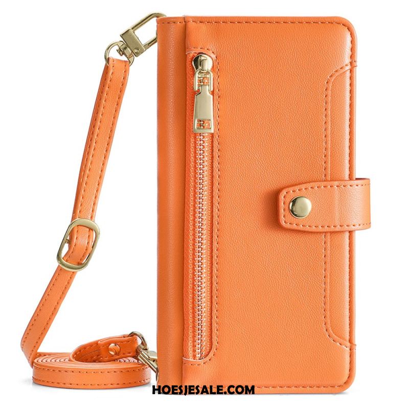 Leren Hoesje Xiaomi Redmi Note 14 Pro 4g Schouder- En Crossbodyportemonnee