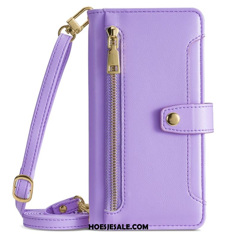 Leren Hoesje Xiaomi Redmi Note 14 Pro 4g Schouder- En Crossbodyportemonnee