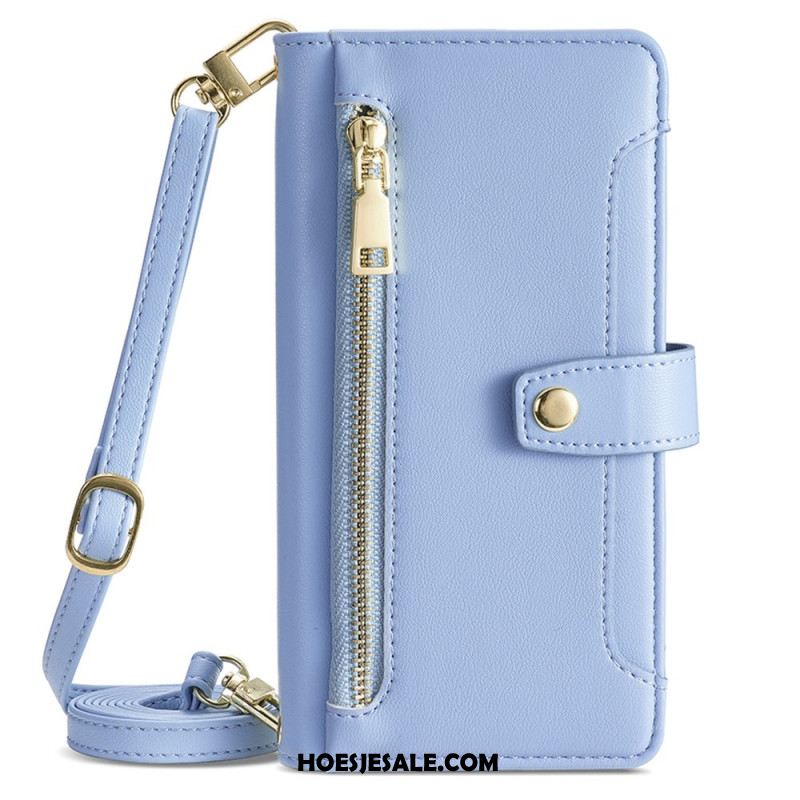 Leren Hoesje Xiaomi Redmi Note 14 Pro 4g Schouder- En Crossbodyportemonnee