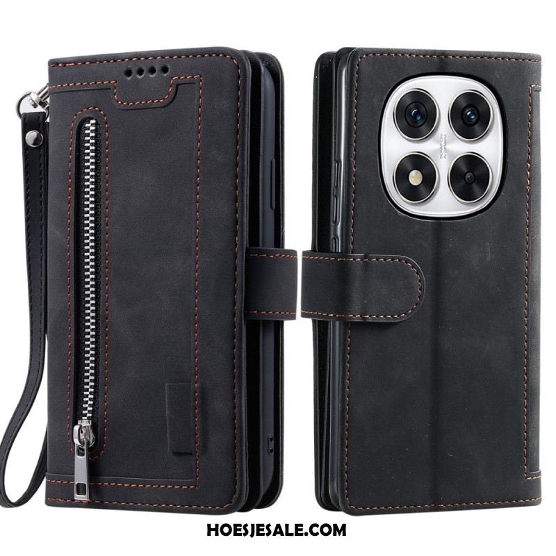 Leren Hoesje Xiaomi Redmi Note 14 Pro 5g Kaarthouder Bescherming Hoesje