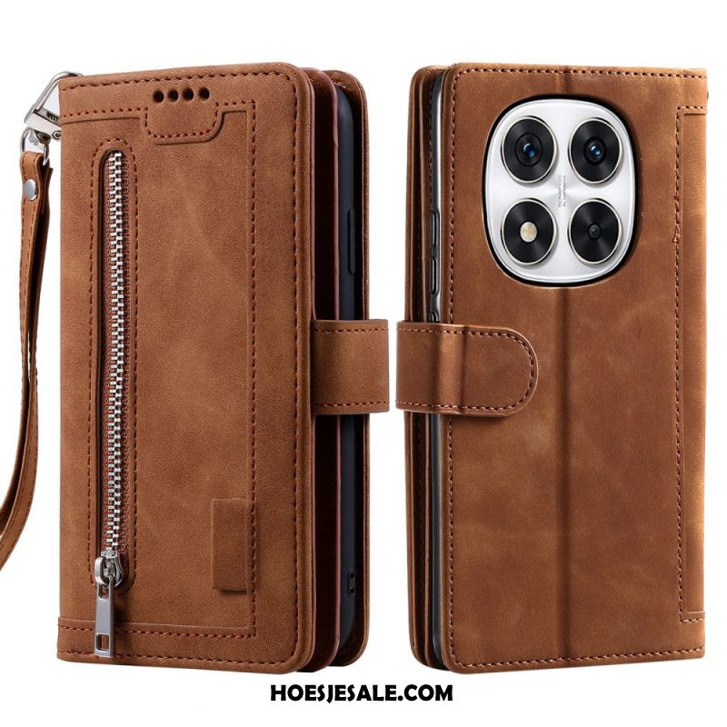 Leren Hoesje Xiaomi Redmi Note 14 Pro 5g Kaarthouder Bescherming Hoesje