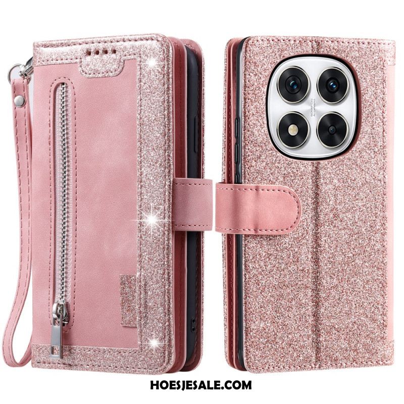 Leren Hoesje Xiaomi Redmi Note 14 Pro 5g Kaarthouder Bescherming Hoesje