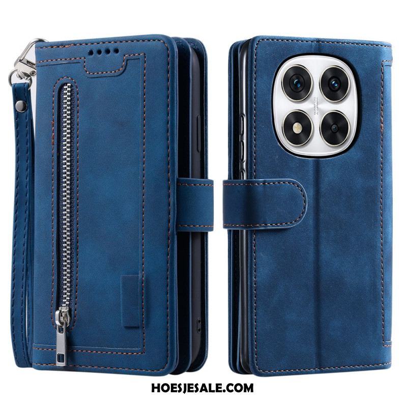 Leren Hoesje Xiaomi Redmi Note 14 Pro 5g Kaarthouder Bescherming Hoesje