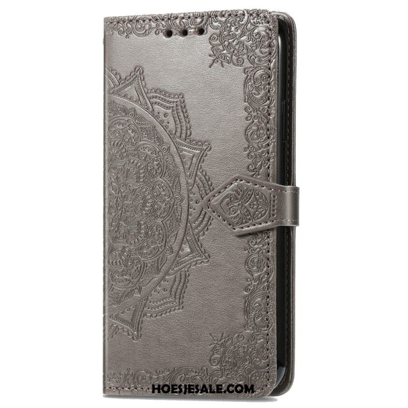 Leren Hoesje Xiaomi Redmi Note 14 Pro Plus 5g Barok Mandala Bescherming Hoesje