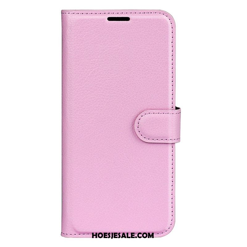 Leren Hoesje Xiaomi Redmi Note 14 Pro Plus 5g Klassiek Lychee Kunstleer