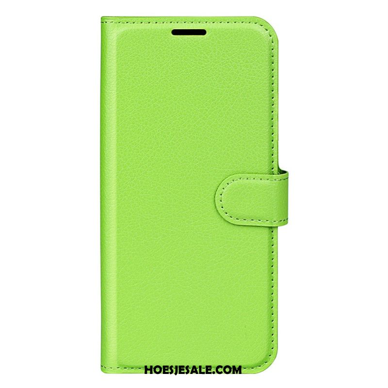 Leren Hoesje Xiaomi Redmi Note 14 Pro Plus 5g Klassiek Lychee Kunstleer