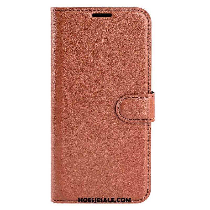 Leren Hoesje Xiaomi Redmi Note 14 Pro Plus 5g Klassiek Lychee Kunstleer