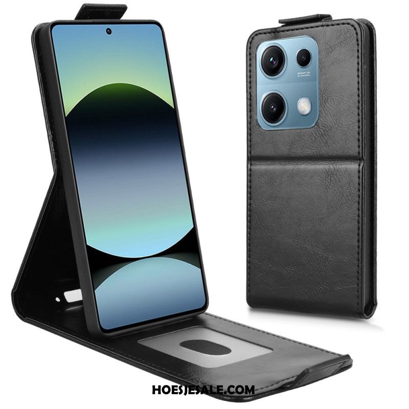 Leren Hoesje Xiaomi Redmi Note 14s Ontwerp Met Verticale Klep Bescherming Hoesje