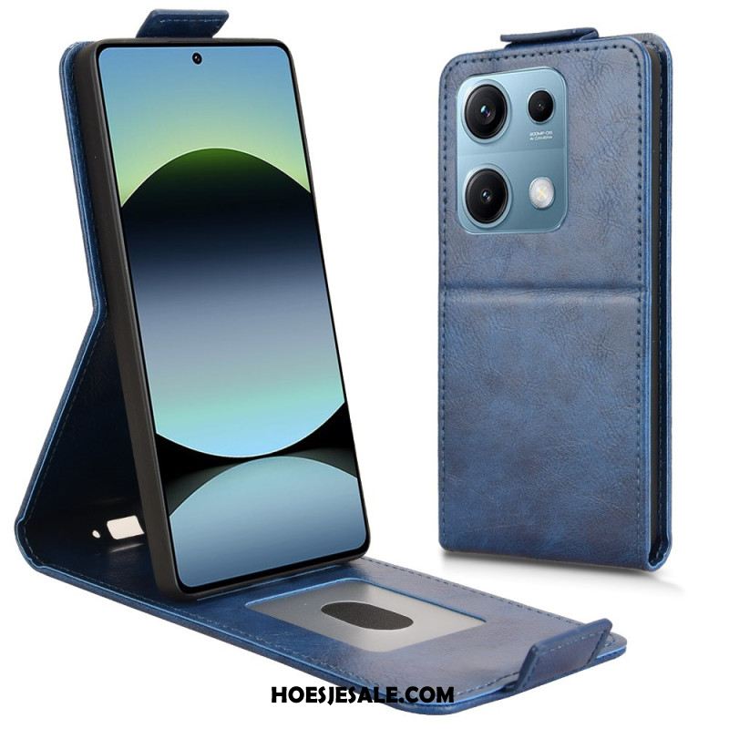 Leren Hoesje Xiaomi Redmi Note 14s Ontwerp Met Verticale Klep Bescherming Hoesje