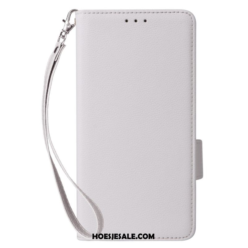 Leren Hoesje Xiaomi Redmi Note 14s Ultraslank Met Riem Bescherming Hoesje