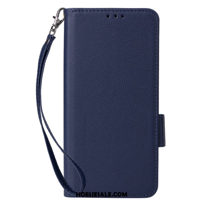 Leren Hoesje Xiaomi Redmi Note 14s Ultraslank Met Riem Bescherming Hoesje