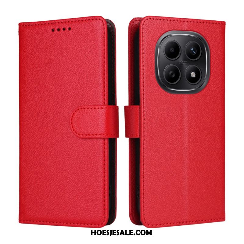 Leren Hoesje Xiaomi Redmi Note 15 5g Rfid-blokkering En Riem