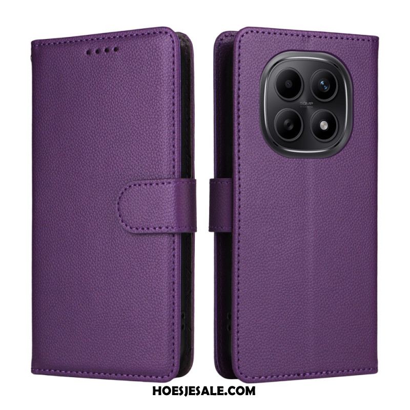 Leren Hoesje Xiaomi Redmi Note 15 5g Rfid-blokkering En Riem