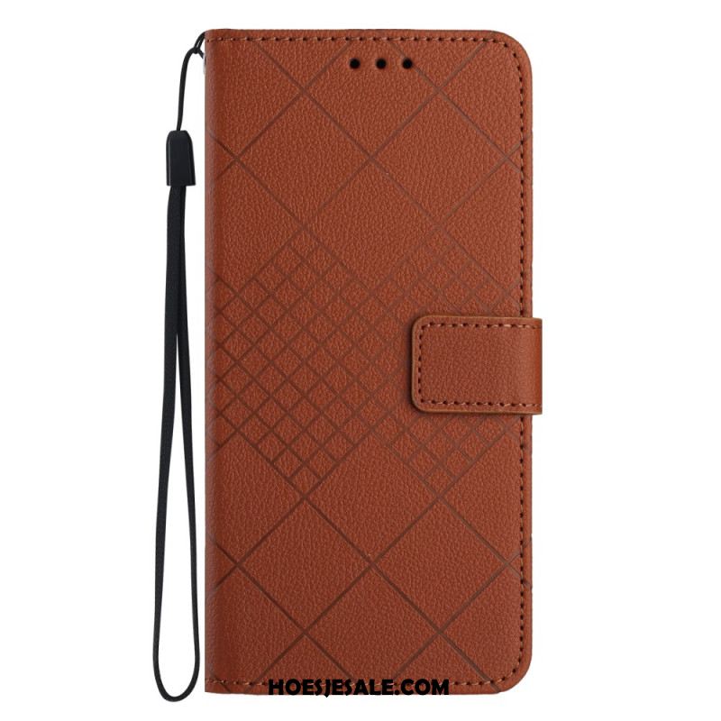 Leren Hoesje Xiaomi Redmi Note 15 Pro Plus 5g Diamanten Bescherming Hoesje