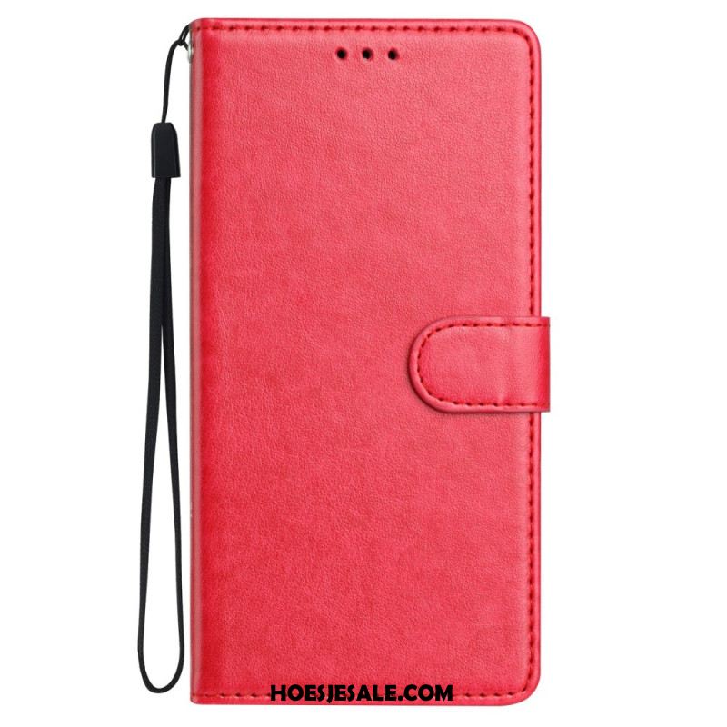 Leren Hoesje Xiaomi Redmi Note 15 Pro Plus 5g Effen Bescherming Hoesje