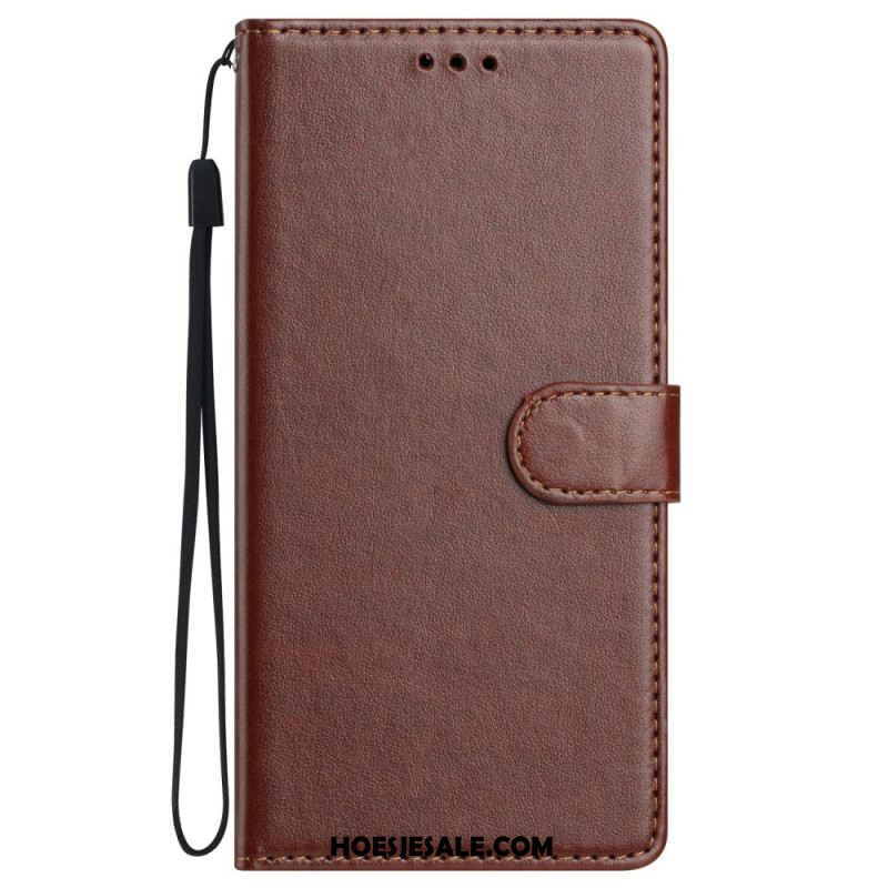 Leren Hoesje Xiaomi Redmi Note 15 Pro Plus 5g Effen Bescherming Hoesje