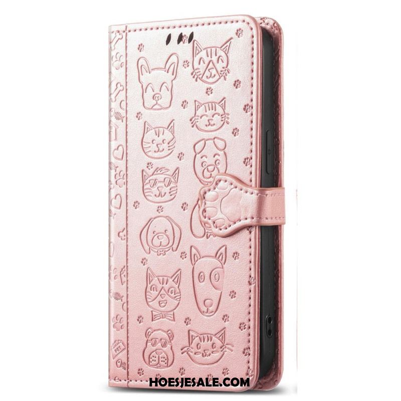 Leren Hoesje Xiaomi Redmi Note 15 Pro Plus 5g Geanimeerde Dieren