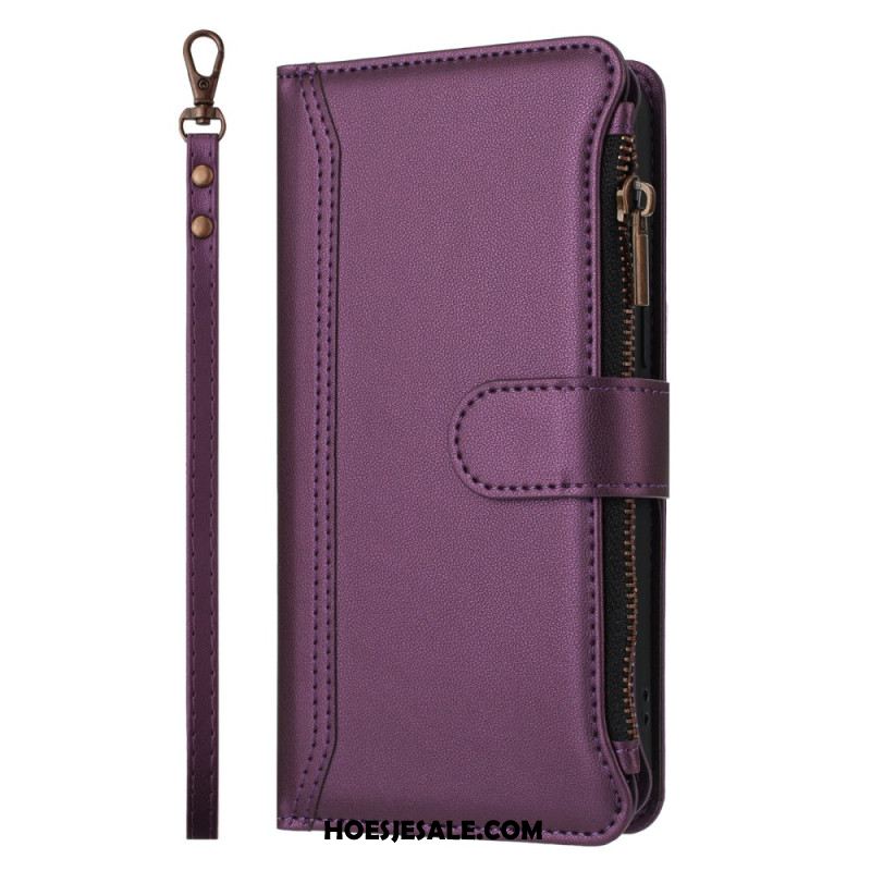 Leren Hoesje Xiaomi Redmi Note 15 Pro Plus 5g Portemonnee Met 9 Kaartsleuven Bescherming Hoesje