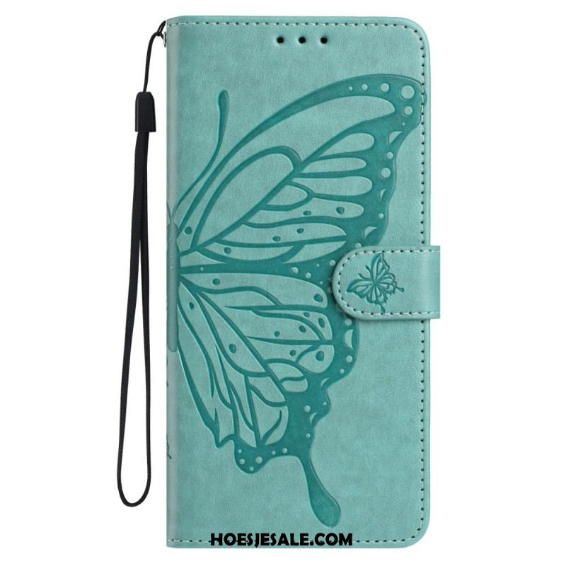 Leren Hoesje Xiaomi Redmi Note 15 Pro Plus 5g Stijlvolle Vlinder Bescherming Hoesje