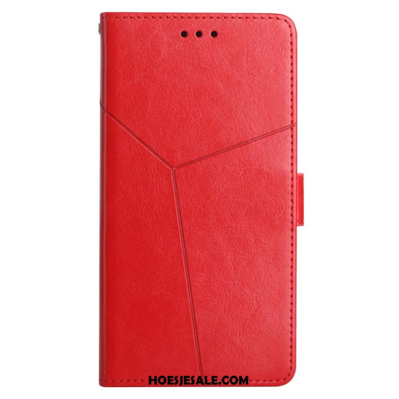 Leren Hoesje iPhone 16 Pro Max Y-bandontwerp