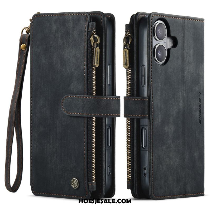 Leren Hoesje iPhone 17 Portemonnee Met 10 Kaartsleuven Bescherming Hoesje