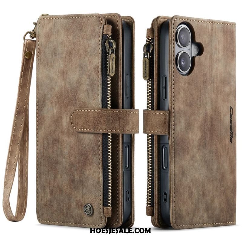 Leren Hoesje iPhone 17 Portemonnee Met 10 Kaartsleuven Bescherming Hoesje