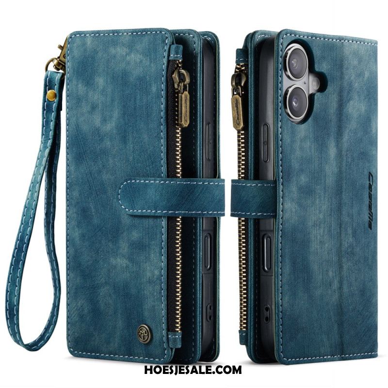 Leren Hoesje iPhone 17 Portemonnee Met 10 Kaartsleuven Bescherming Hoesje