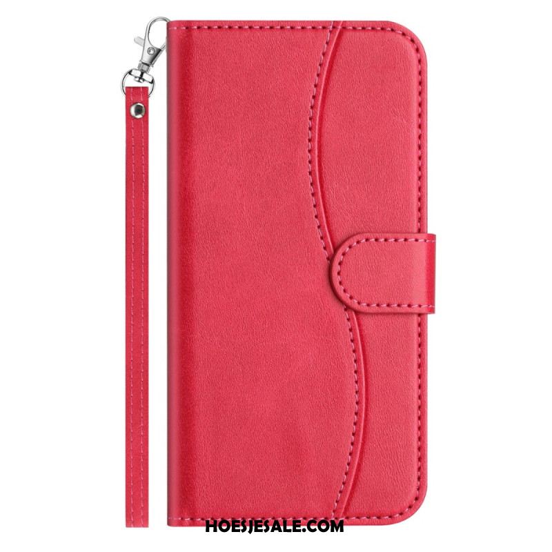 Leren Hoesje iPhone 17 Pro S-design Met Draagkoord Bescherming Hoesje