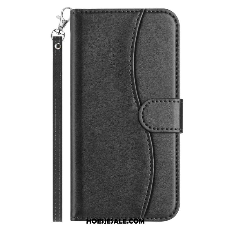 Leren Hoesje iPhone 17 S-design Met Bandje Bescherming Hoesje