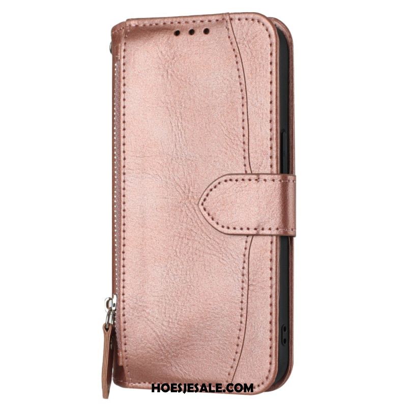 Leren Hoesje iPhone Air Retro Portemonnee