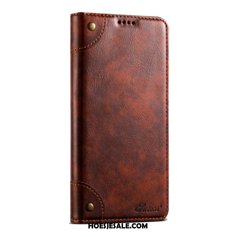 Leren Hoesje iPhone Air Vintage Suteni