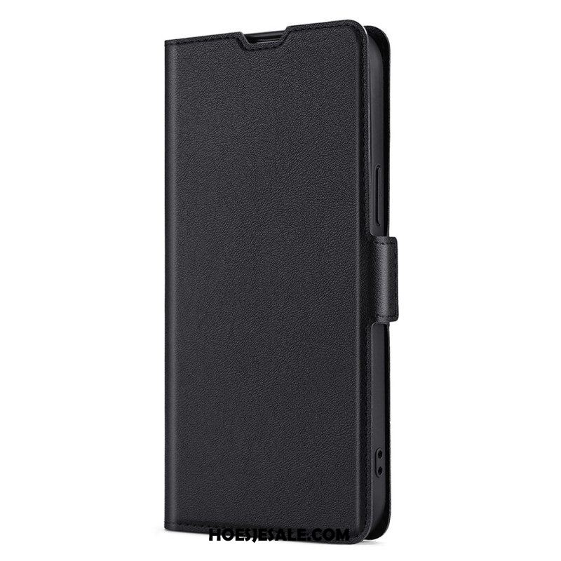 Leren Hoesje voor Huawei P60 Pro Ledereffect