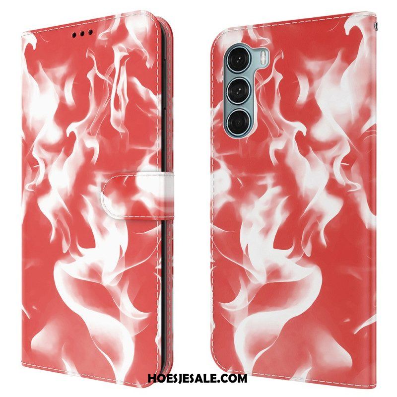Leren Hoesje voor Moto G200 5G Abstract Patroon