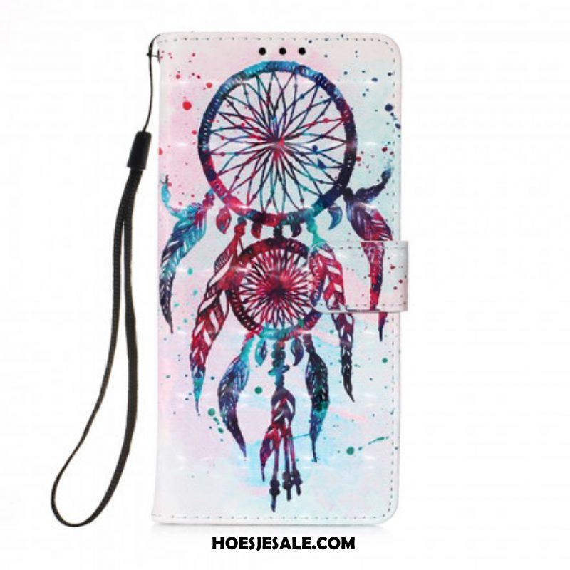 Leren Hoesje voor Moto G50 Aquarel Dromenvanger