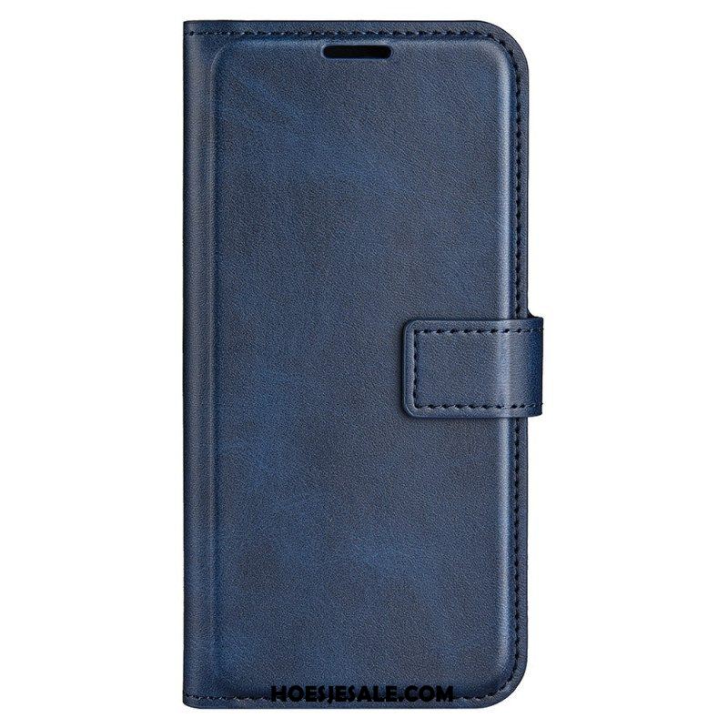 Leren Hoesje voor Moto G73 5G Leer-effect