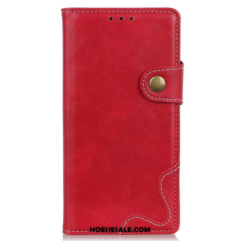 Leren Hoesje voor OnePlus Nord 2T 5G Artistiek Naaien