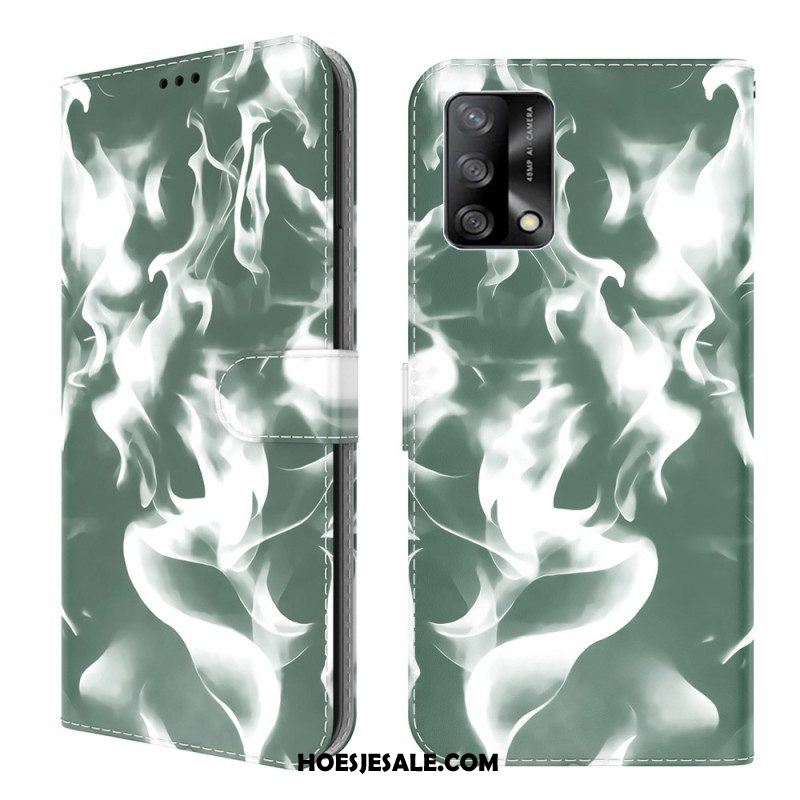 Leren Hoesje voor Oppo A74 4G Abstract Patroon