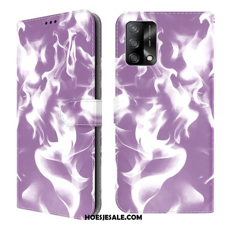 Leren Hoesje voor Oppo A74 4G Abstract Patroon