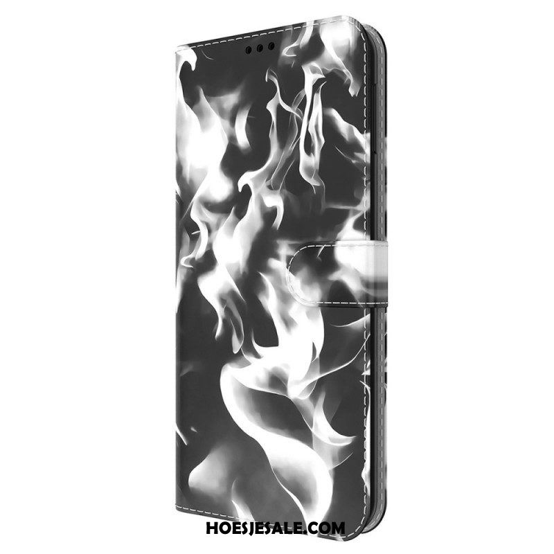 Leren Hoesje voor Oppo Find X3 Lite Abstract Patroon