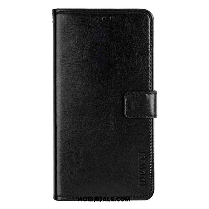 Leren Hoesje voor Oppo Find X5 Lite Idewei Vintage Kunstleer