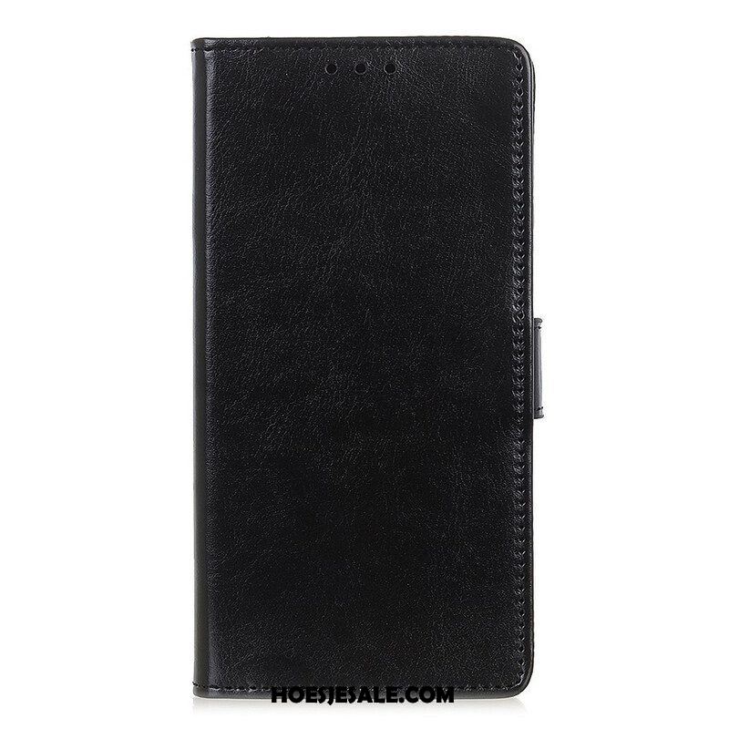 Leren Hoesje voor Samsung Galaxy A52 4G / A52 5G / A52s 5G Strak Glanzend Leereffect