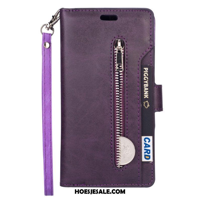 Leren Hoesje voor Samsung Galaxy A54 5G Met Ketting Lanyard Portemonnee