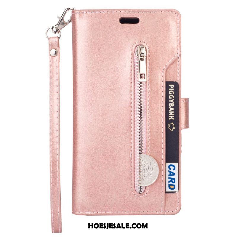 Leren Hoesje voor Samsung Galaxy A54 5G Met Ketting Lanyard Portemonnee