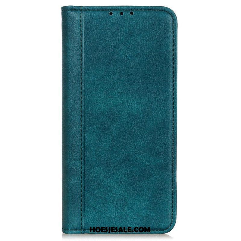 Leren Hoesje voor Samsung Galaxy M13 Litchi Splitleer