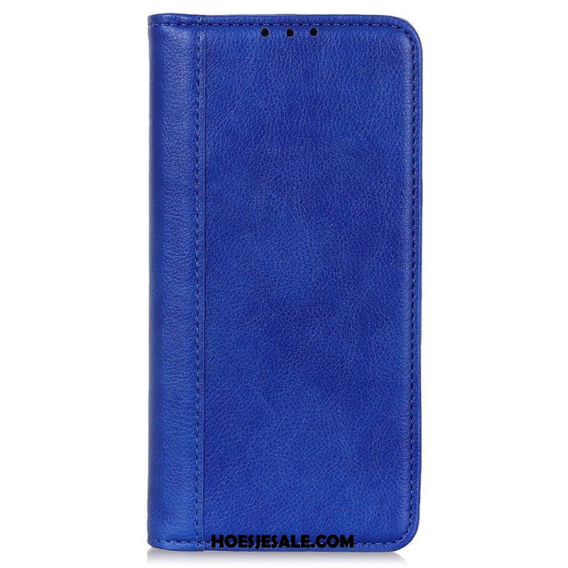 Leren Hoesje voor Samsung Galaxy M13 Litchi Splitleer