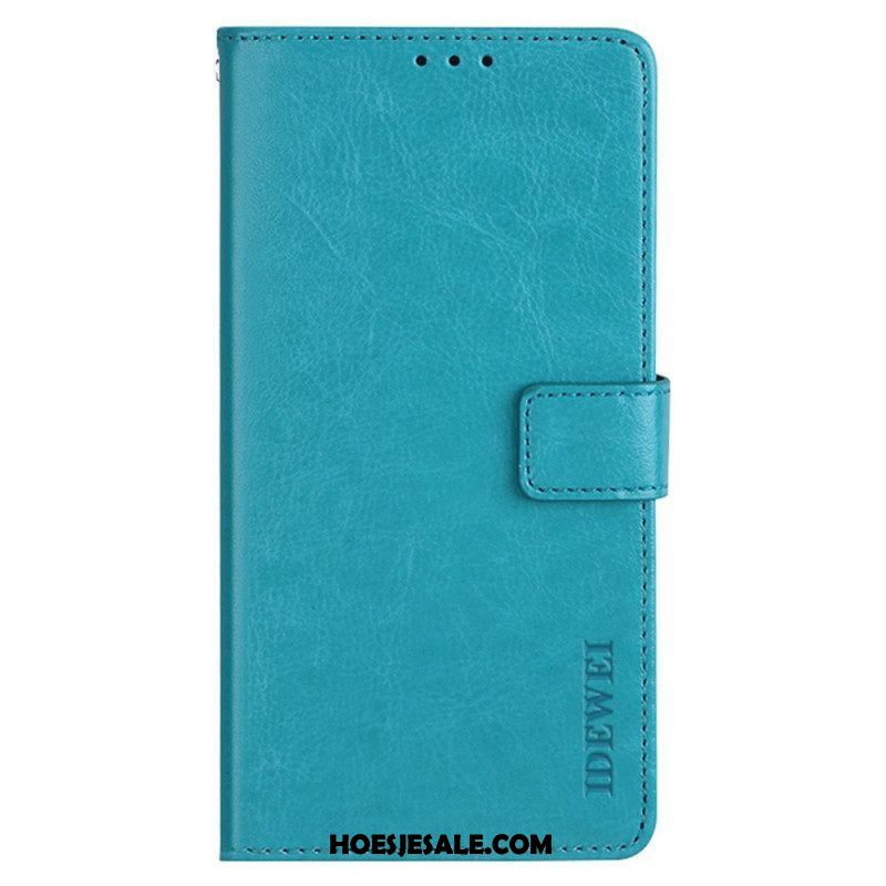 Leren Hoesje voor Samsung Galaxy M32 Imitatieleer Idewei